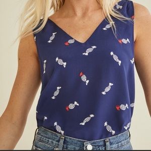 Amour Vert Ninette Silk Tank